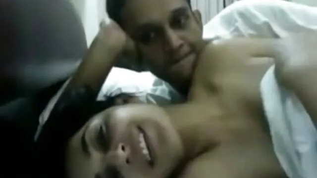 A shy student in glasses was seduced by money, showed boobs and lowered panties for a thick penis sexe douche camping