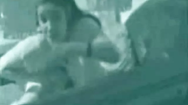 Ambal fucks with three young bitches in front of the film porno douche pool